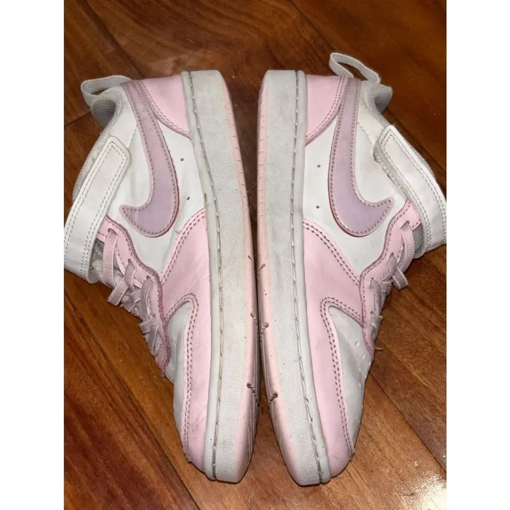 Nike Kids Pink and White Athletic Sneakers Size 3Y